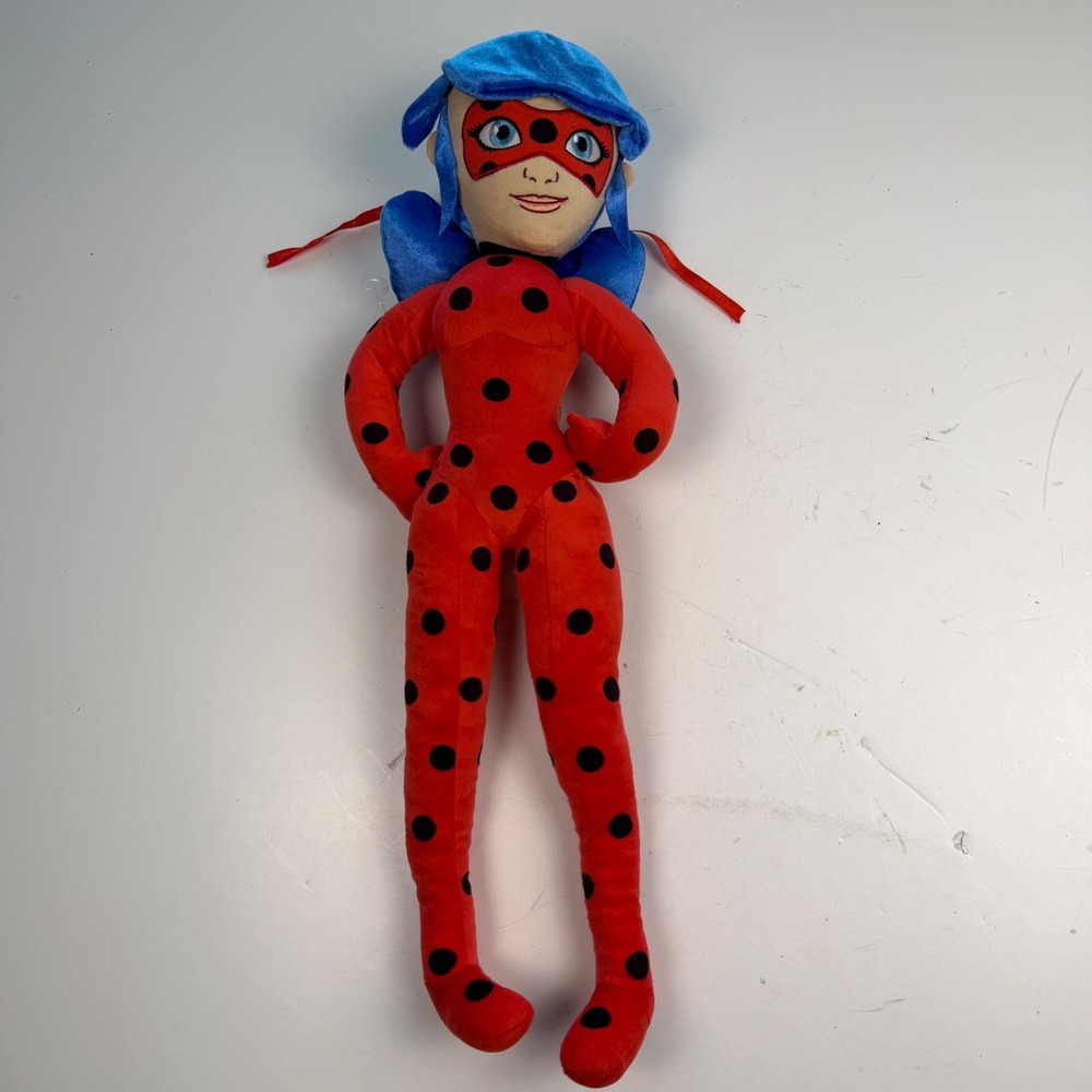 Miraculous Ladybug Plush Doll Jay Franco Red Polka Dot Superhero Toy 2022